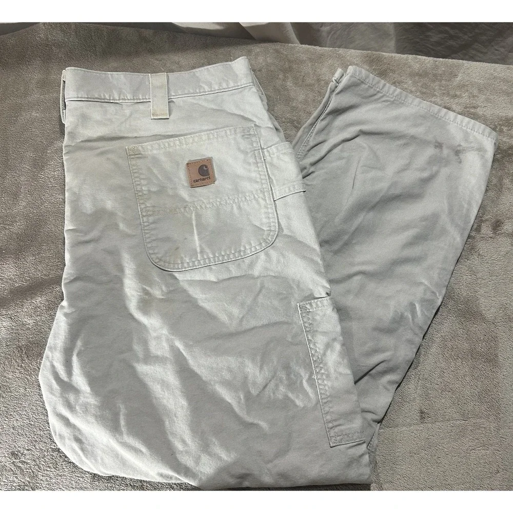 Carhartt B151 TAN Original Dungaree Fit Work Pants Carpenter Mens Size 40x30